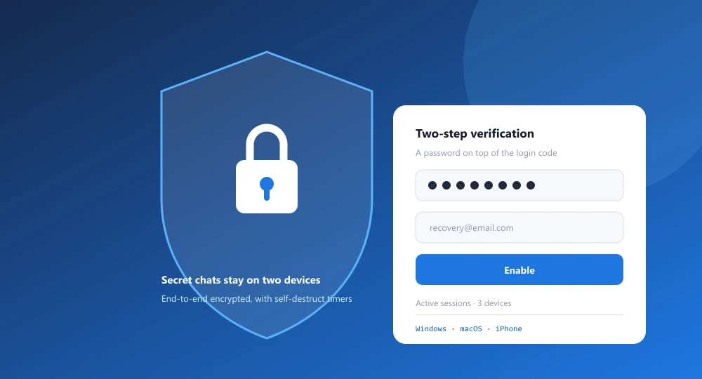 Complete o perfil e a privacidade